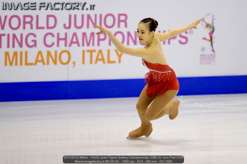 2013-03-02 Milano - World Junior Figure Skating Championships 5390 So Youn Park KOR.jpg